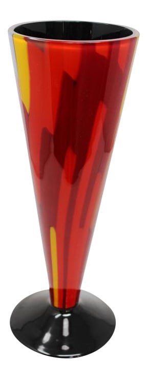 Fireworks Vse by Seguso Viro of Murano: Fireworks was designed by the Seguso Viro Furnaces of Murano. Current International retail pricing for this piece is $1,500. Measures 14.5" tall. A wonderful, signed piece that would show well in any