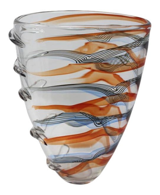 Rare Vivaldi Vase by Giampaolo Seguso: La Ragnatela Vivaldi Vase by Seguso, one of only 99 in the world!Add a touch of elegance to your home with this breathtaking vase crafted by the renowned Glass Masters Giampaolo Seguso. The Seguso's a