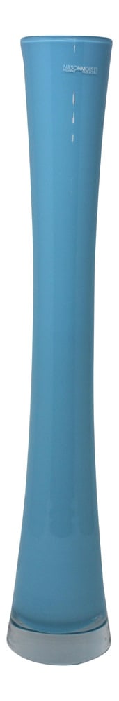 Modi Blue Vase by Nason Moretti: Attractive blue vase hand blown by the Masters at Nason Moretti, Murano. Signed. 19.5" tall!
