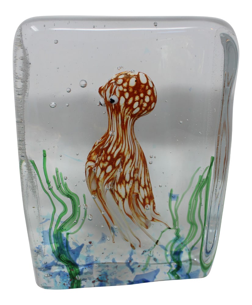 Contemporary Murano Glass Aquarium With Octopus (1 of 4)
