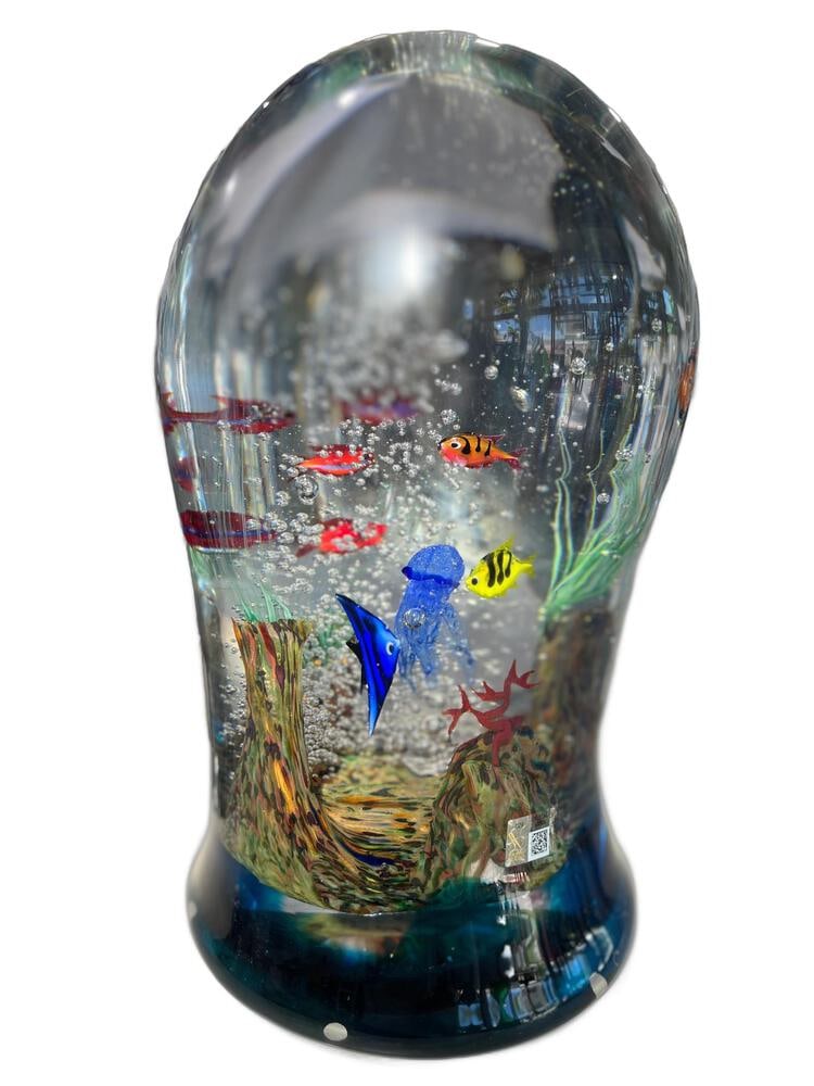 Giant Murano Glass Bell Aquarium (1 of 6)