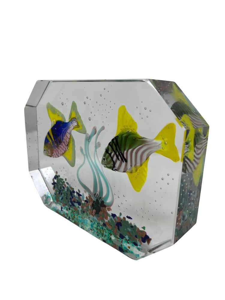 Deluxe Murano Glass Paperweight Aquarium (1 of 5)