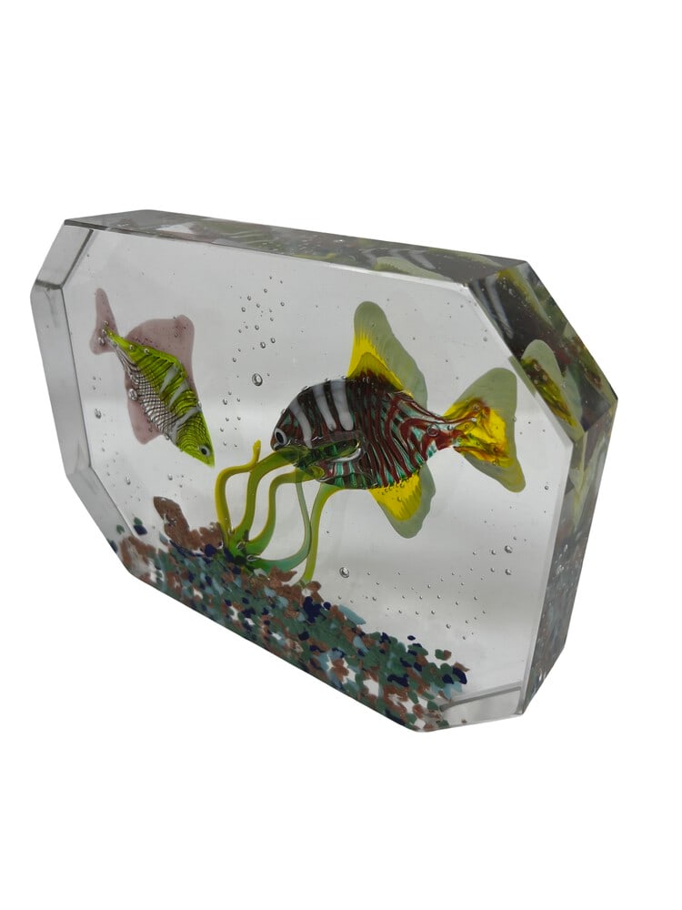 Deluxe Murano Glass Paperweight Aquarium (1 of 5)