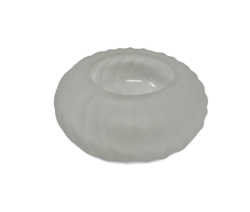 Vintage La Murrina Murano Candy Dish: This lovely Murano candy dish was made by the furnaces of La Murrina. Frosted glass. Signed.