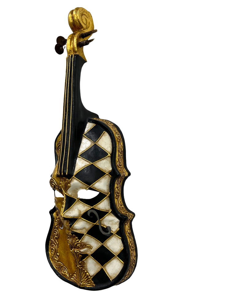 Beautiful Violin Venetian Mask: Unmask the Art of Venetian Tradition! These beautiful masks are handcrafted with love and steeped in history.For centuries, Venetian masks have been a symbol of mystery, intrigue, and artistic