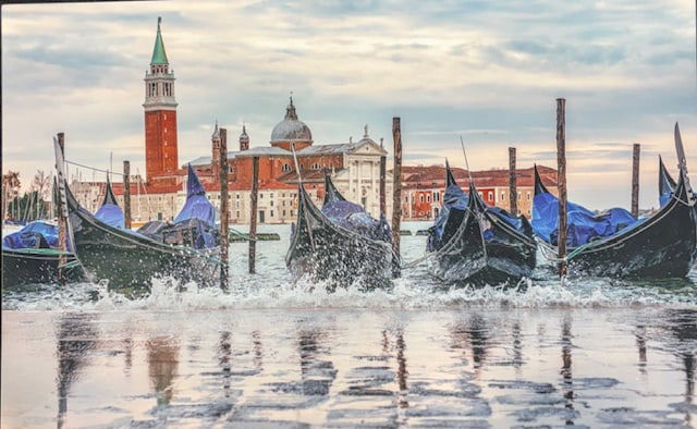 Ceramic Tile of Venice: High quality photograph of the charms of Venice on ceramic tile. 10" x 16".