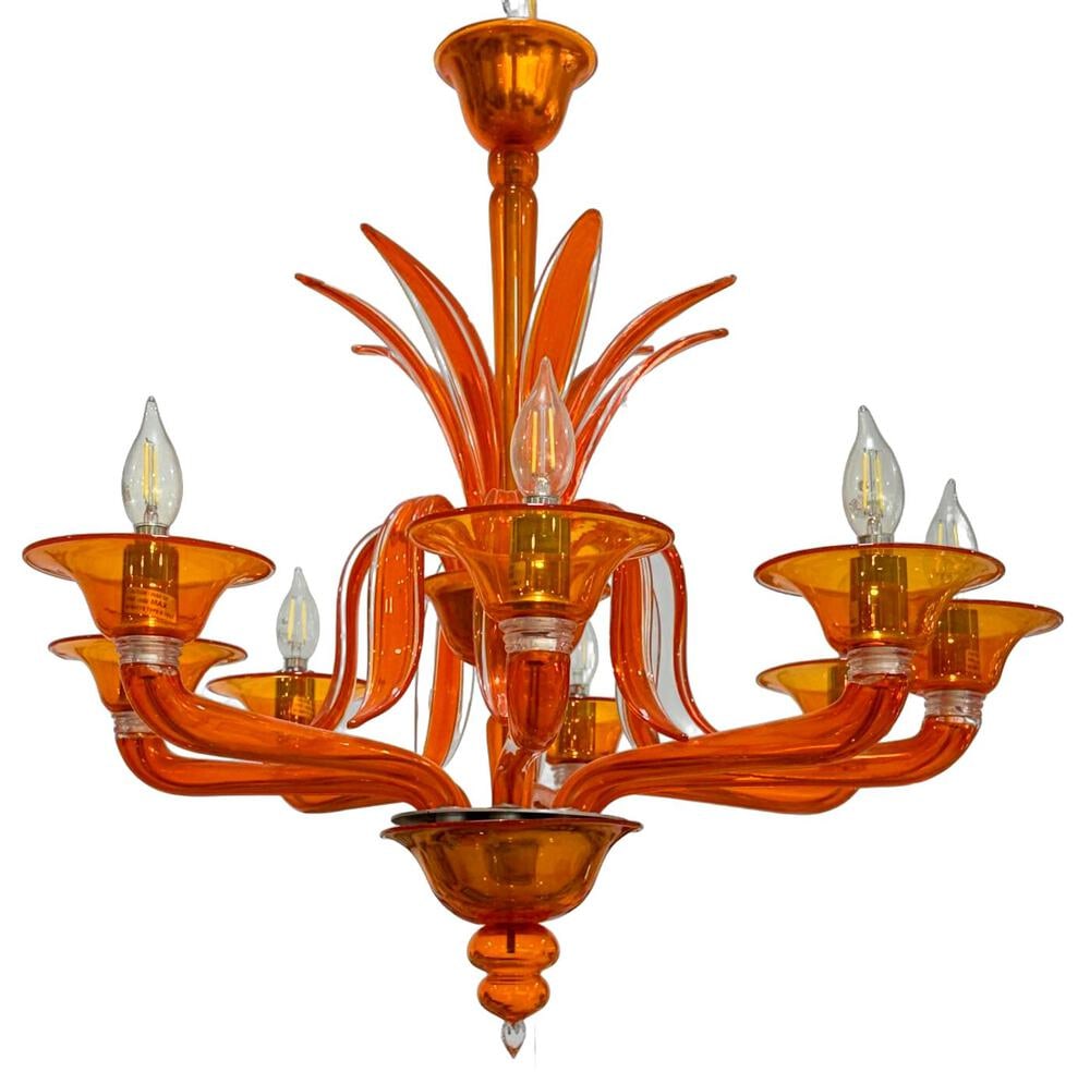 Odile 8-Light Murano Glass Chandelier by Barovier Toso (1 of 6)