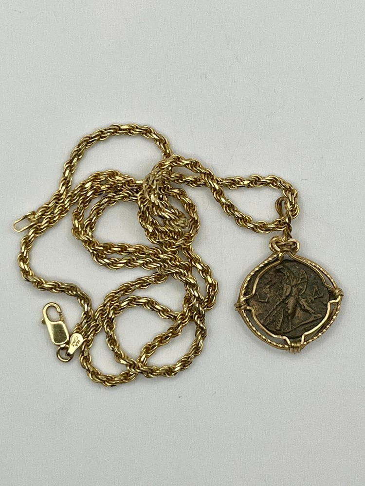 Emperor Severus and Eagle Coin Pendant - 4