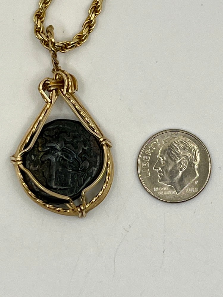 Ancient Helios Trojan War Coin - 3