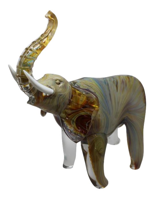 Murano Glass Elephant by Oscar Zanetti (1 of 5)