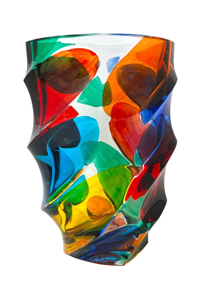 Deluxe Venetian Glass Centerpiece Vase (1 of 4)
