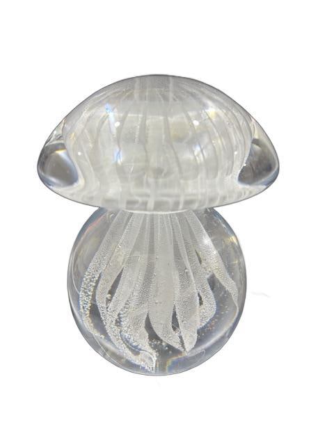 Vintage Toadstool Paperweight: Very cute Paperweight with a signature on bottom. Measures 5" tall.
