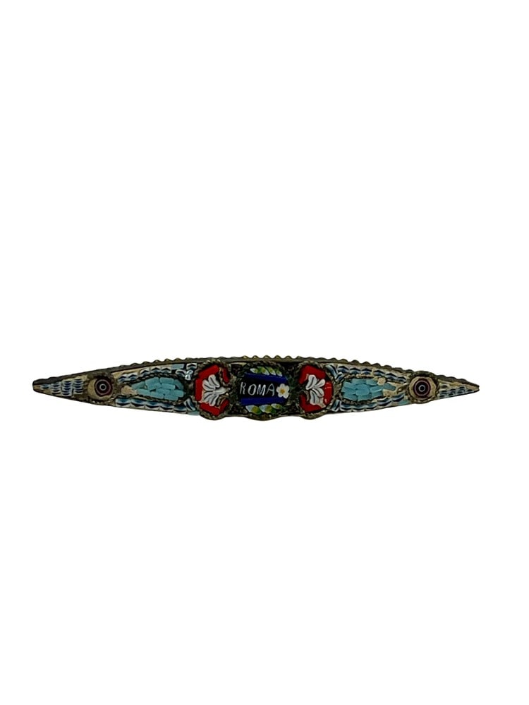 Antique Micro Mosaic Millefiore Murano Brooch (1 of 4)