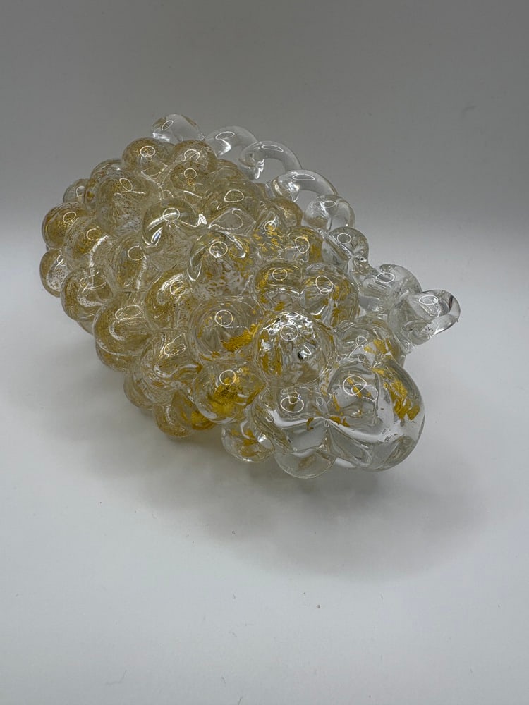 Vintage Glass Grape Cluster - 3