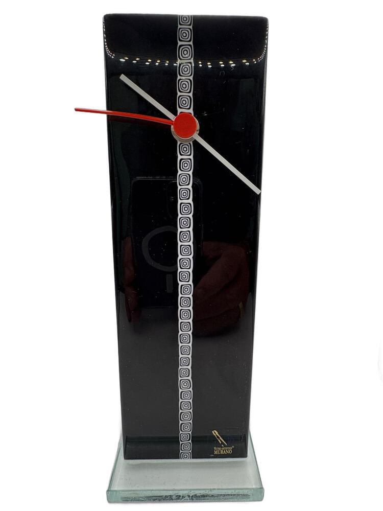 Murano Glass Clock: Beautiful hand made from the Artisans of Murano. Stands 9" tall. Works perfectly.