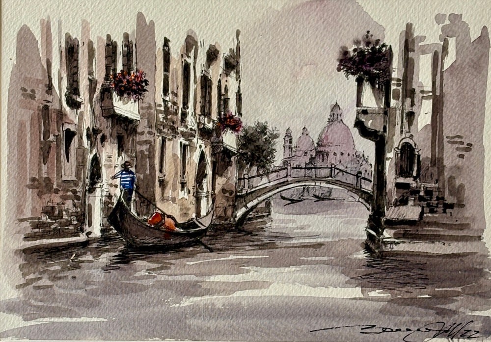 Watercolor Painting of Venice by Bonazzon (1 of 4)