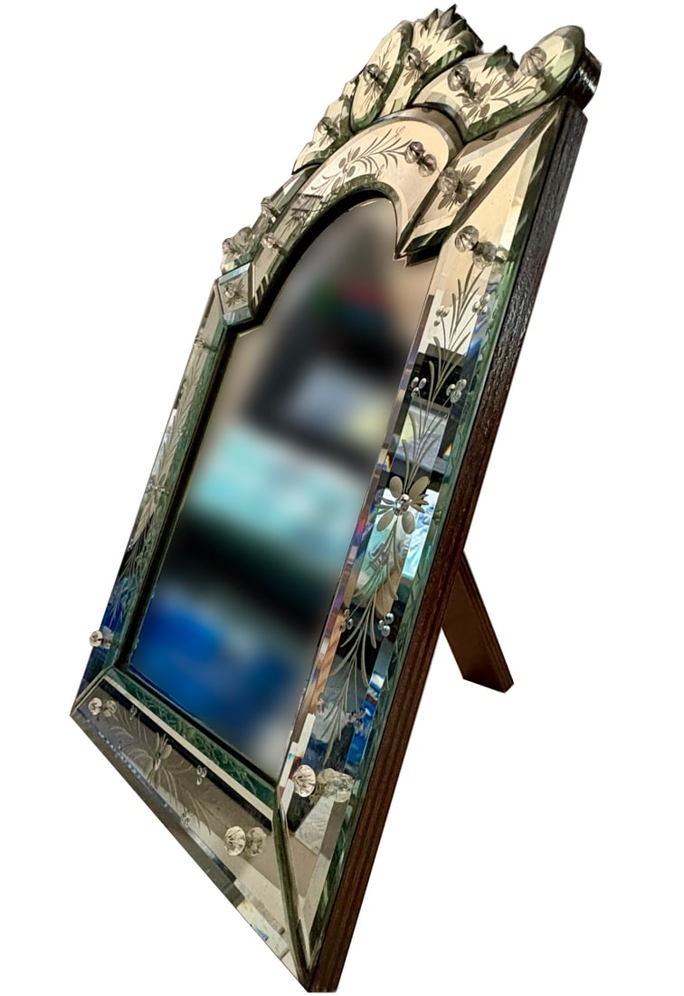 Venetian Murano Glass Dresser Mirror by Barbini (1 of 7)