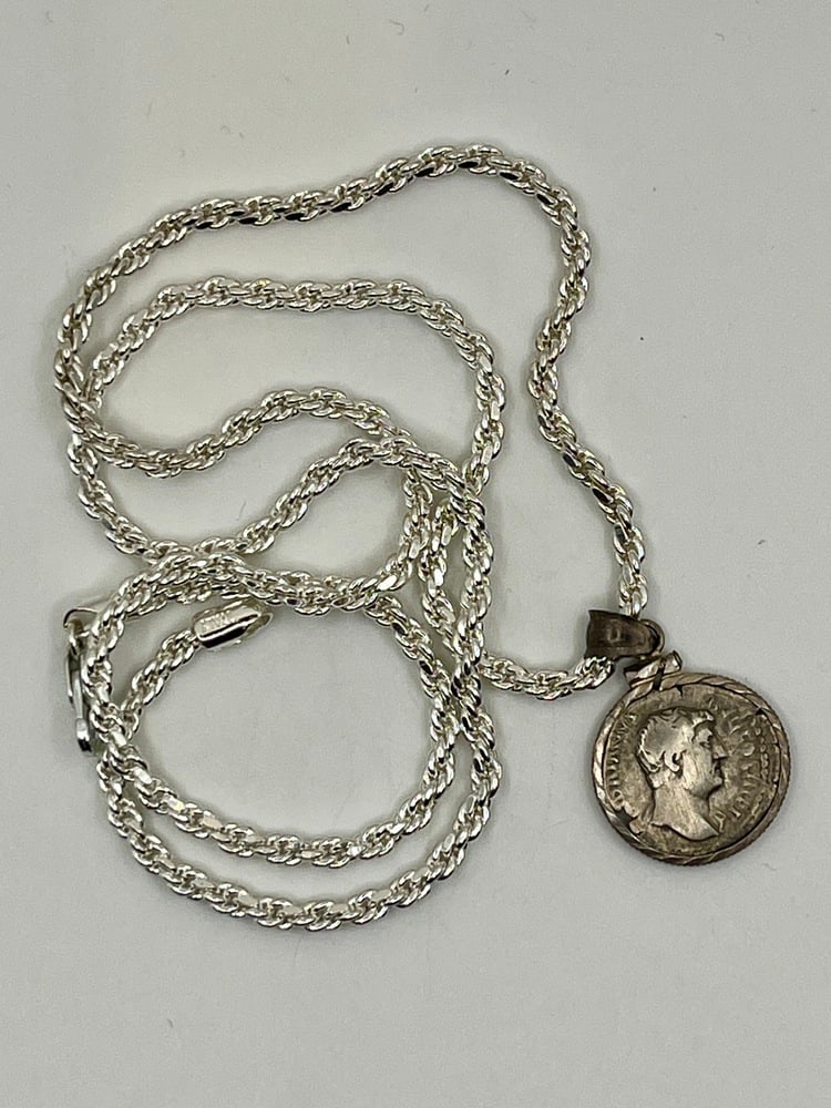 Emperor Hadrian Coin Pendant - 4
