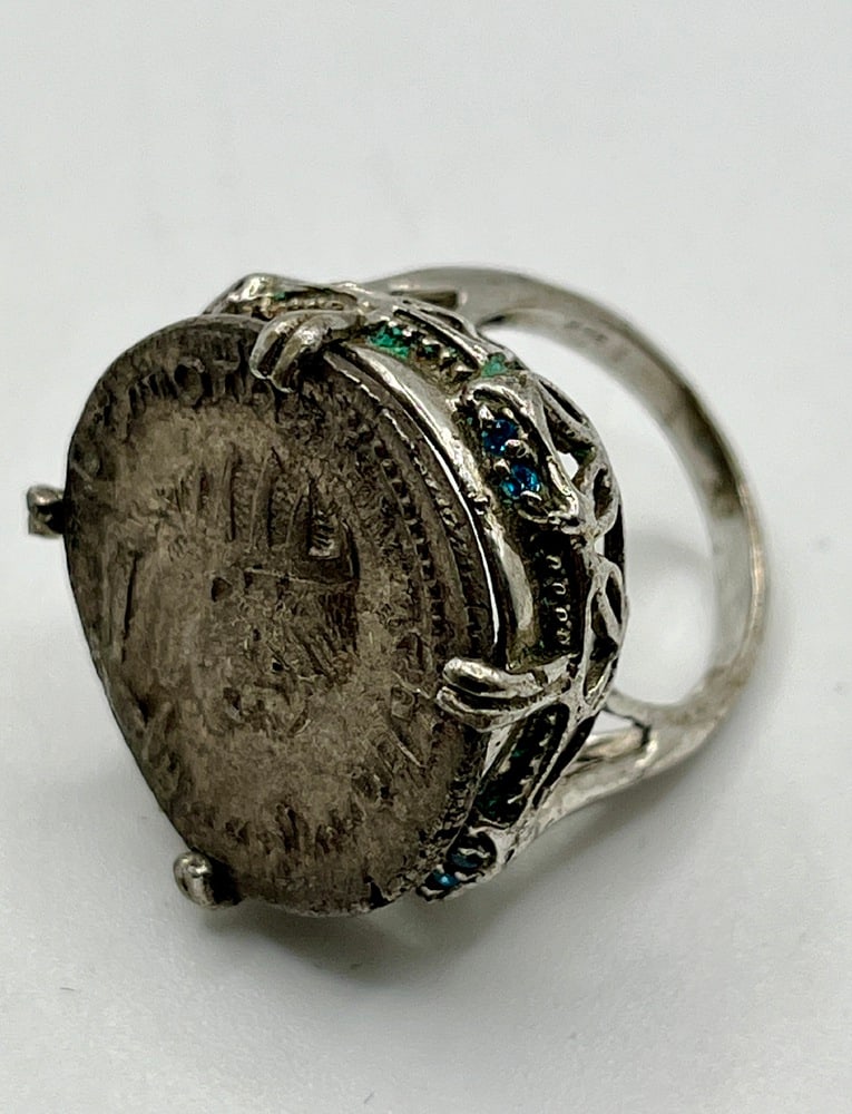 Ancient Roman Coin Made into Ring - 3