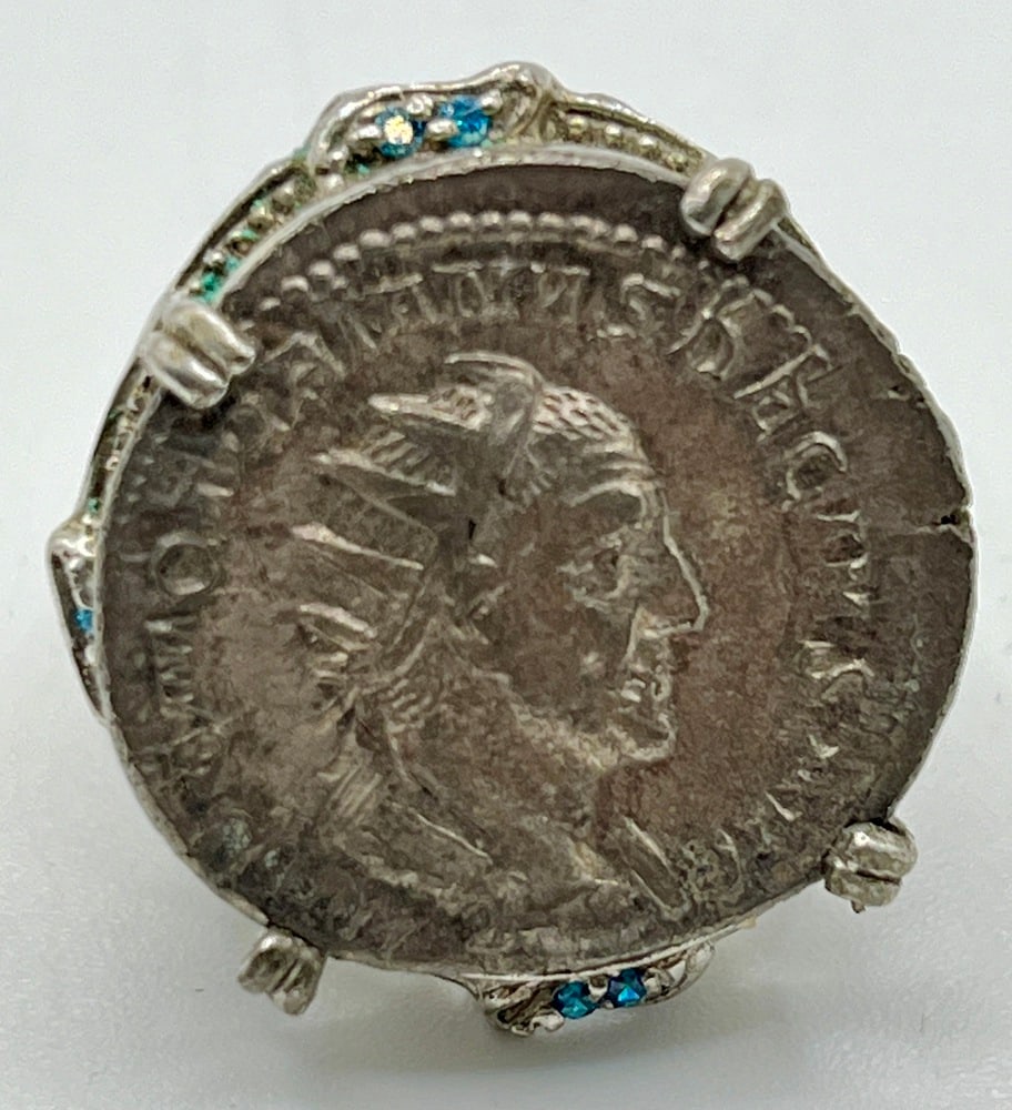 Ancient Roman Coin Made into Ring - 4