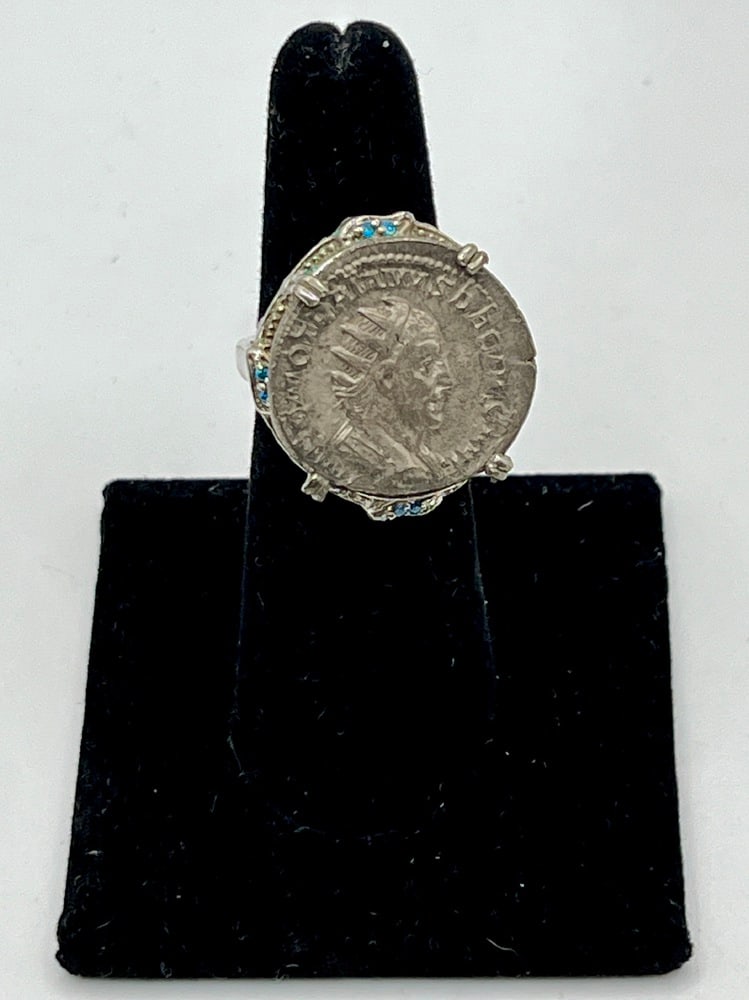Ancient Roman Coin Made into Ring - 6