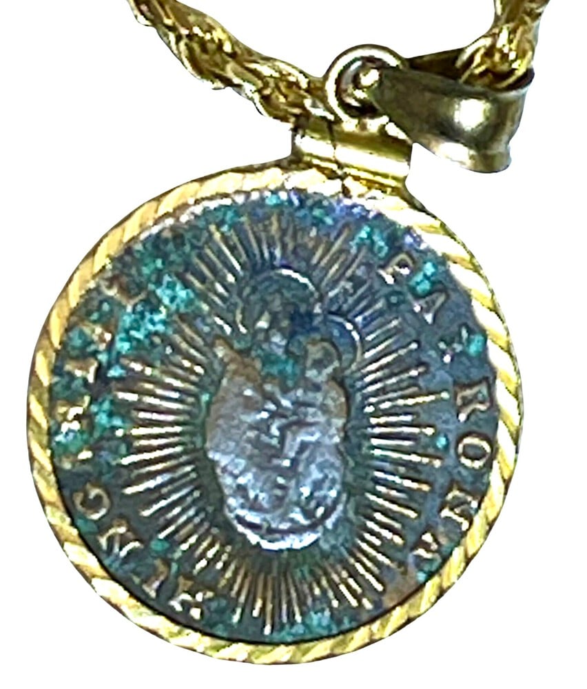 Mary and Baby Jesus Coin 1763 (1 of 6)