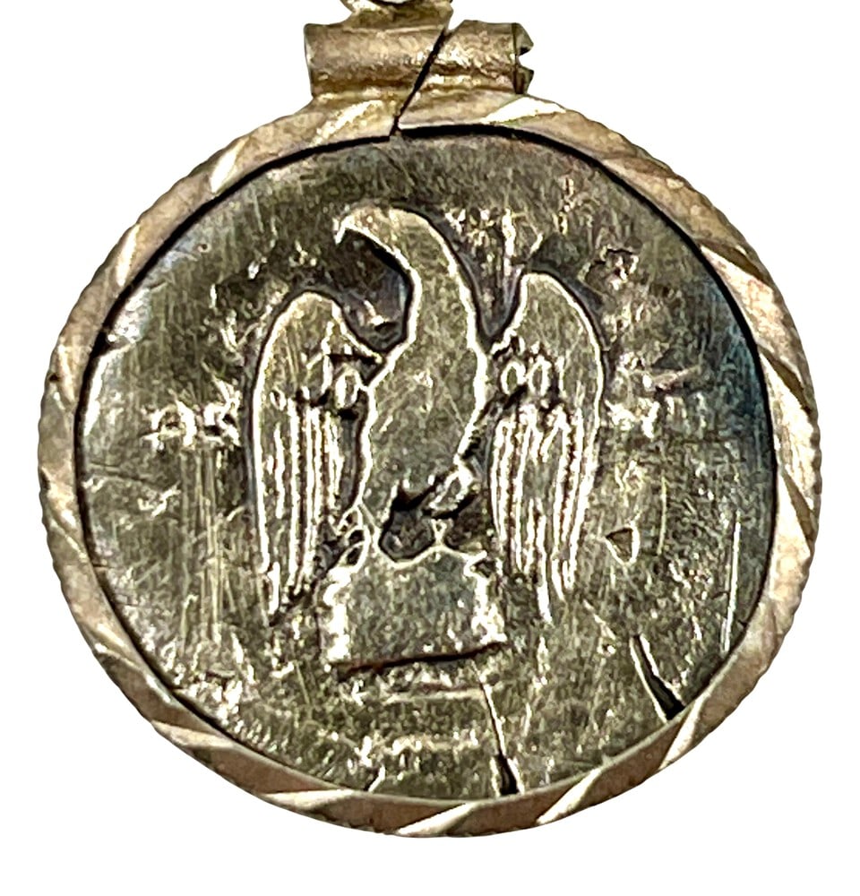 Roman Coin of Vespasian, Builder of the Colosseum: Own a piece of ancient history with this authentic silver coin, expertly transformed into a stunning pendant (#67).Genuine ancient silver coin (circa 70 AD).Beautifully mounted in a pendant setting, s