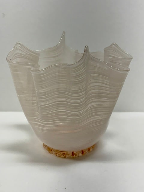 Vintage Handkerchief Murano Glass Bowl (1 of 4)
