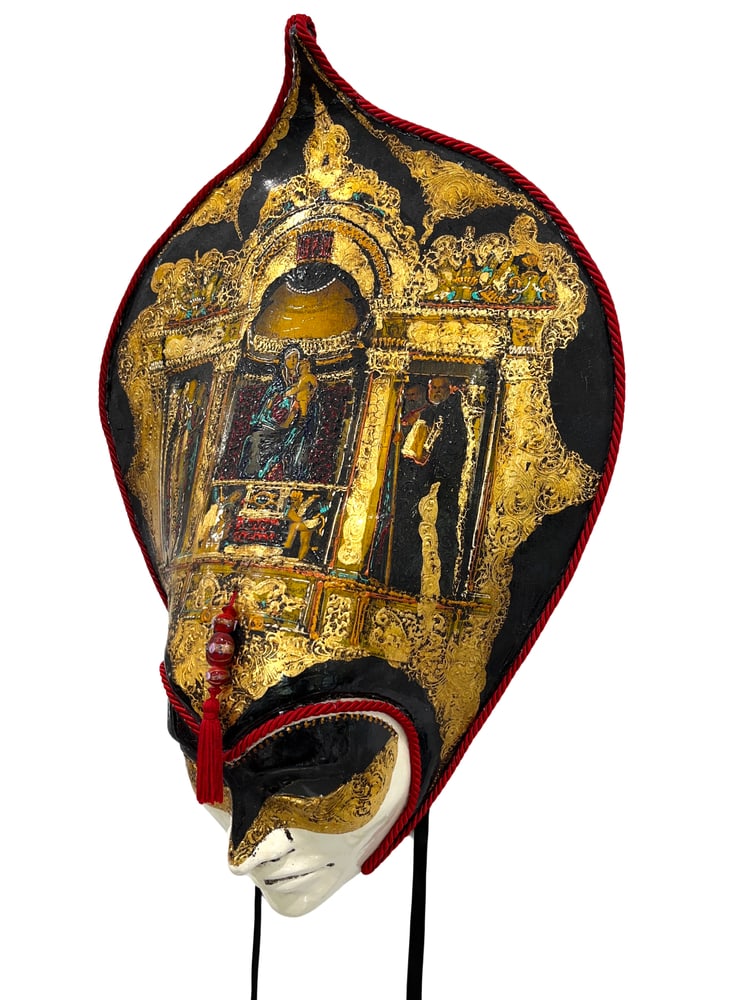 Museum Quality Hand Painted Mask Piatio Uomo (1 of 5)