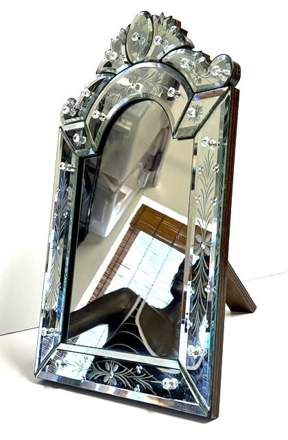 Venetian Murano Glass Dresser Mirror by Barbini (1 of 6)