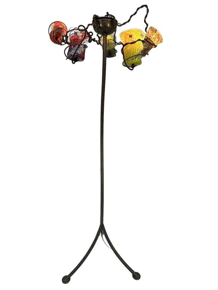 Barovier Toso Murano Vortigoto Glass Floor Lamp (1 of 8)