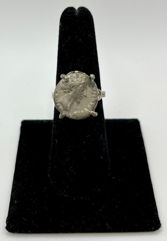 Marcus Aurelius Coin Made into A Ring - 6