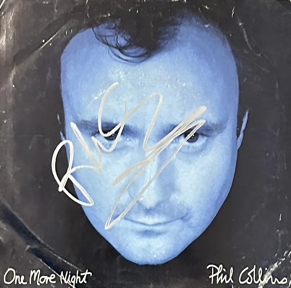 Phil Collins Autographed 7" Single  W/COA  Record is Included (1 of 1)