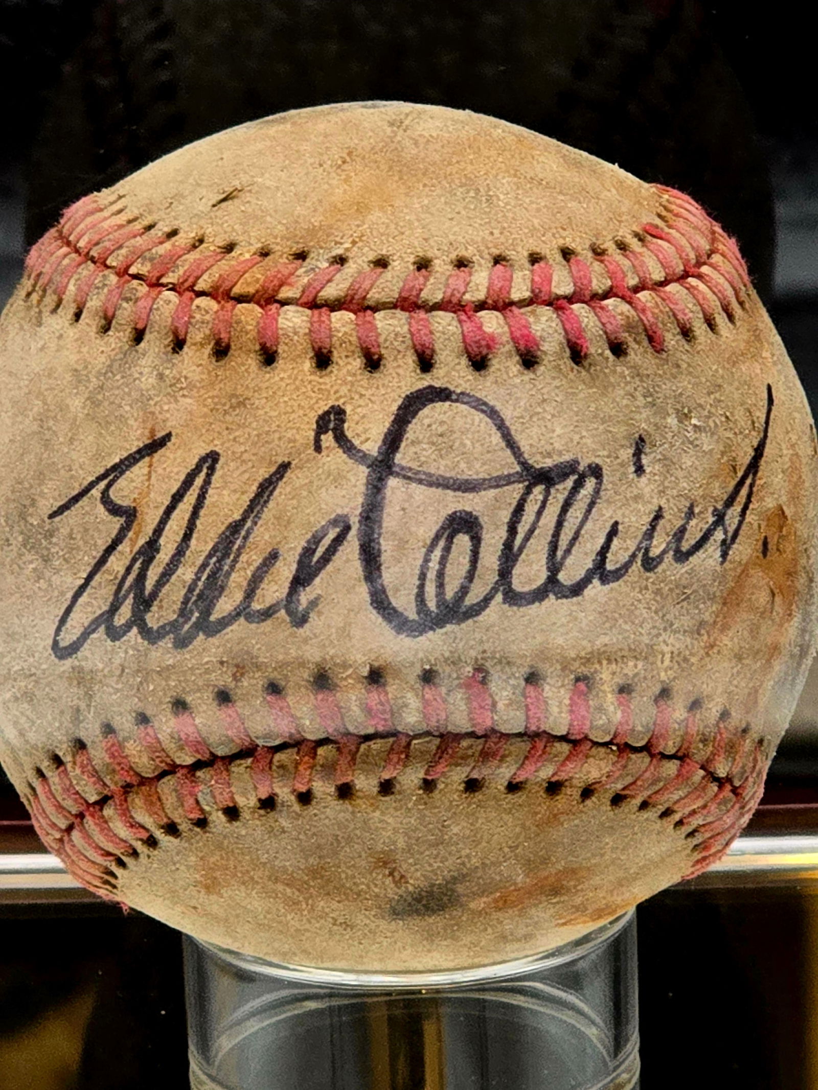 Autographed Eddie Collins Baseball W COA (1 of 2)