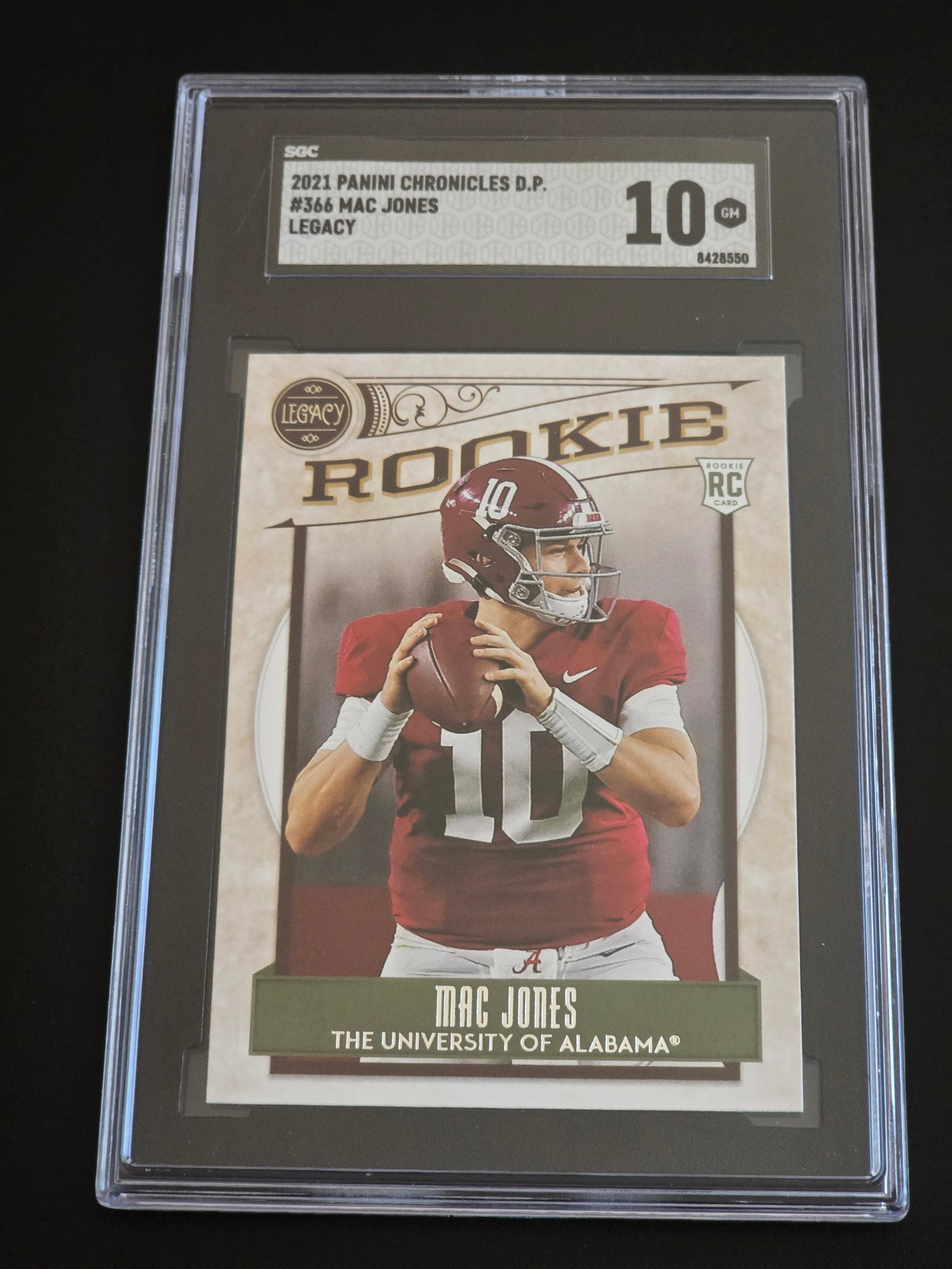 2021 Panini Chronicles DP Mac Jones Legacy Rookie — Graded Mint10 (1 of 2)