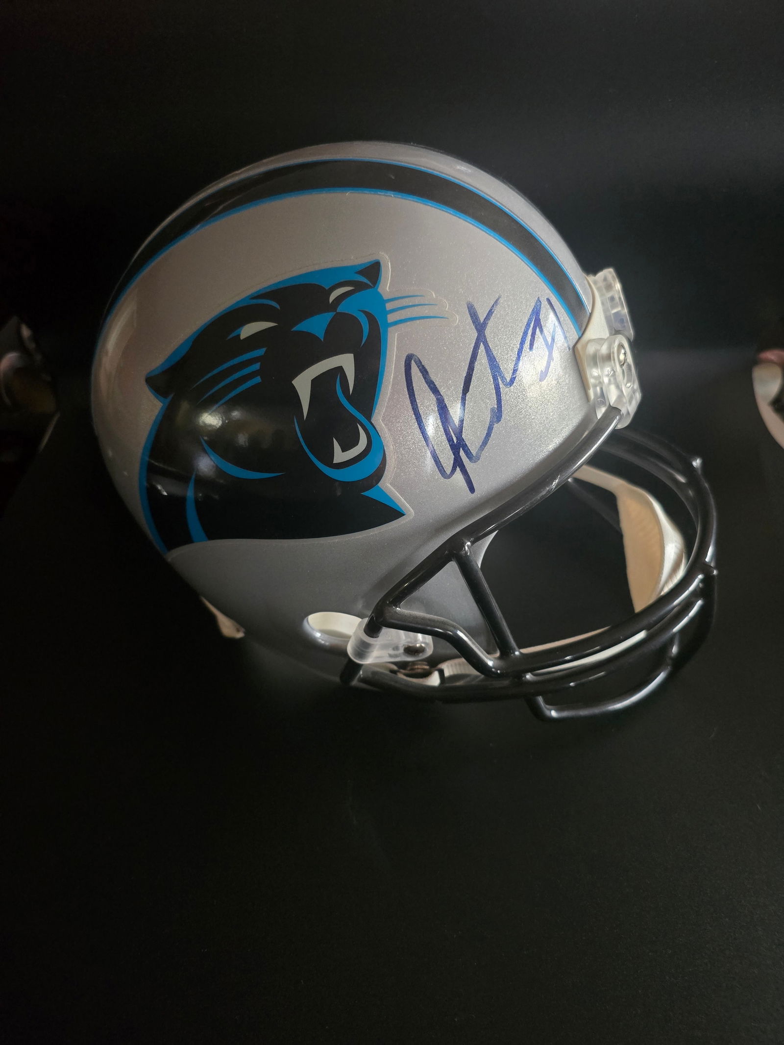 Autographed Cam Newton Carolina Panthers Replica Football Helmet – Hand Signed COA (1 of 3)