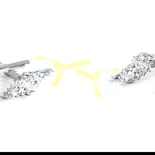 Certified 4 Ct. Lab Grown Diamond Studs in 14K Solid Yellow Gold: Certified 4 Ct. Lab Grown Diamond Studs in 14K Solid Yellow Gold -D Color VVS1 Round Cut Excellent Luster - Free Shipping ,,,