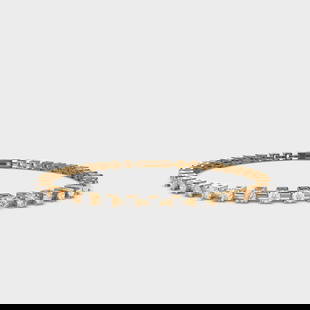Certified 6 Ct. Lab Grown Diamond Tennis Bracelet in 14K Solid Yellow Gold: Certified 6 Ct. Lab Grown Diamond Tennis Bracelet in 14K Solid Yellow Gold -E Color VVS1 Round Cut Excellent Luster - Free Shipping ,,,