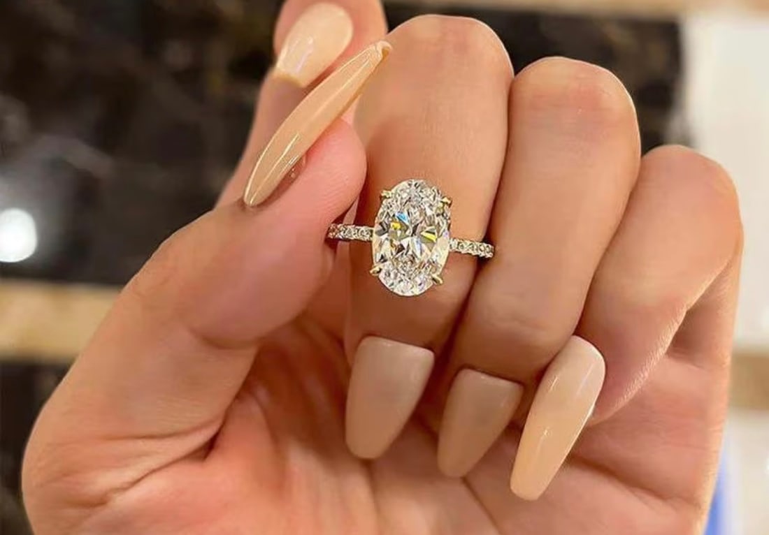 Certified 2.50 Carat Lab Grown Diamond VVS1 - D Color 14kt Solid White Gold Engagement Ring - 2