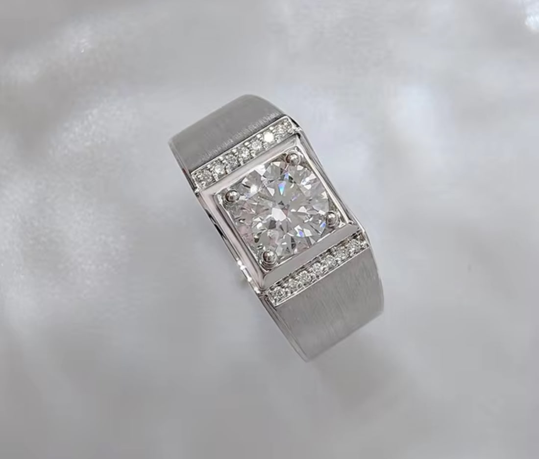 Certified 2.50 Carat Round Cut D VVS1 Lab Grown Diamond Engagement Ring 14KT Solid White Gold (1 of 2)