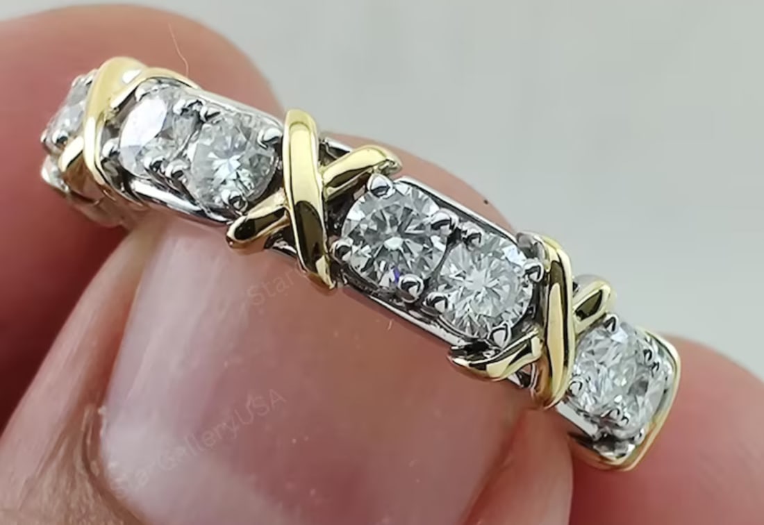 Certified 4 MM Round Cut Lab Grown Diamond D VVS1 Engagement Ring 14KT Solid White Gold: Certified 4 MM Round Cut Lab Grown Diamond D VVS1 Engagement Ring 14KT Solid White Gold - Ring Szie US 7