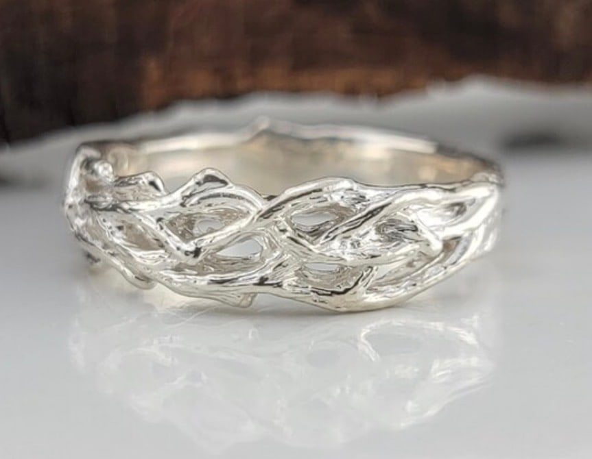 925 Sterling Silver Vintage Band Handmade Jewelry Trending Design (1 of 3)