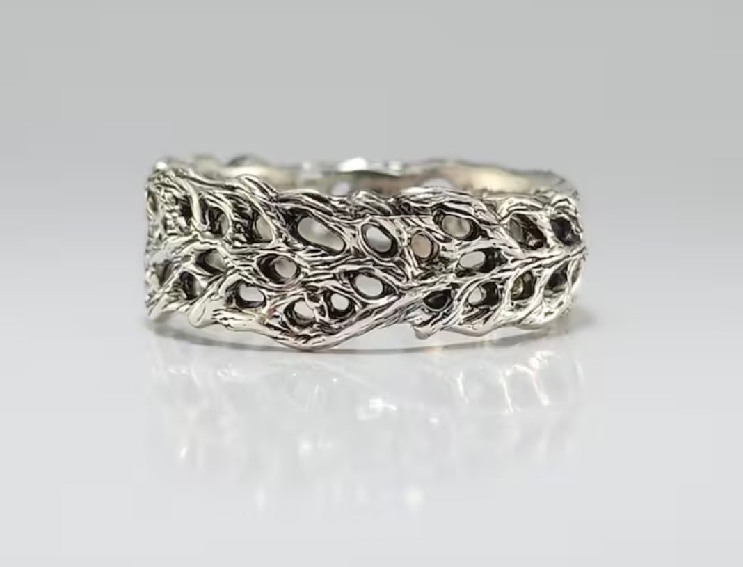 925 Sterling Silver Vintage Band Handmade Jewelry Trending Design (1 of 3)