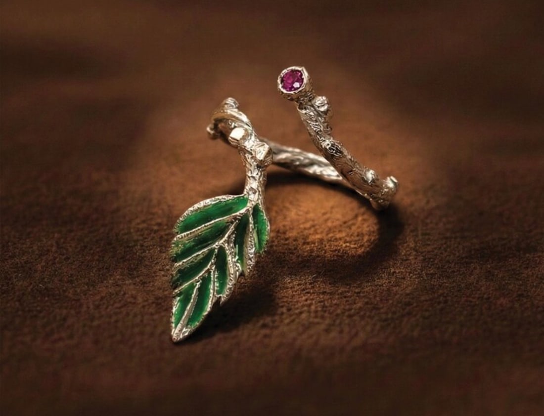 Handcrafted Vintage Sterling Silver Ruby Ring - 4