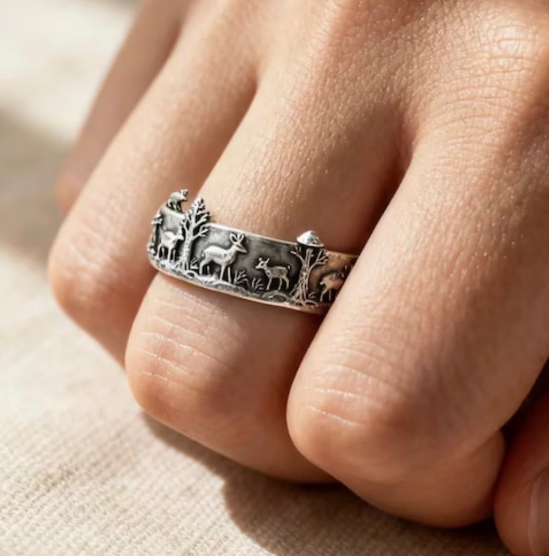 Handcrafted Vintage Sterling Silver Ring (1 of 3)