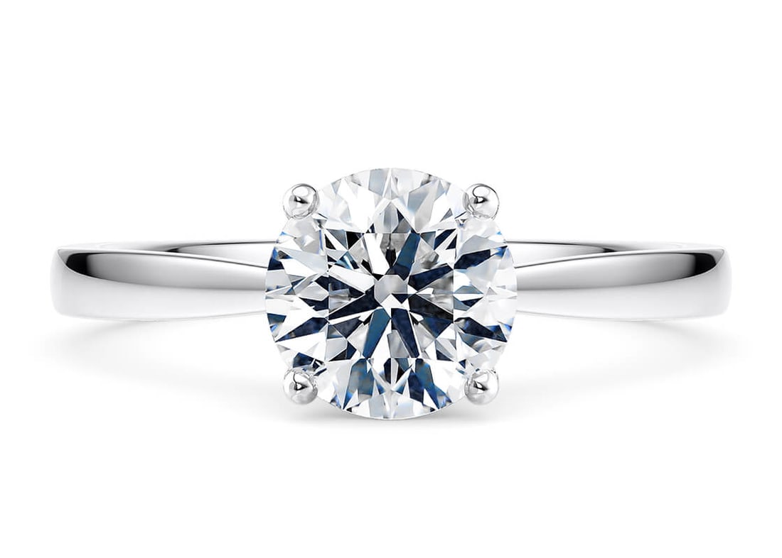 Certified 1.25 Carat Emerald Cut D VVS1 Lab Grown Diamond Engagement Ring 14KT Solid White Gold: Certified 1.25 Carat Emerald Cut D VVS1 Lab Grown Diamond Engagement Ring 14KT Solid White Gold - Ring Size US - 7