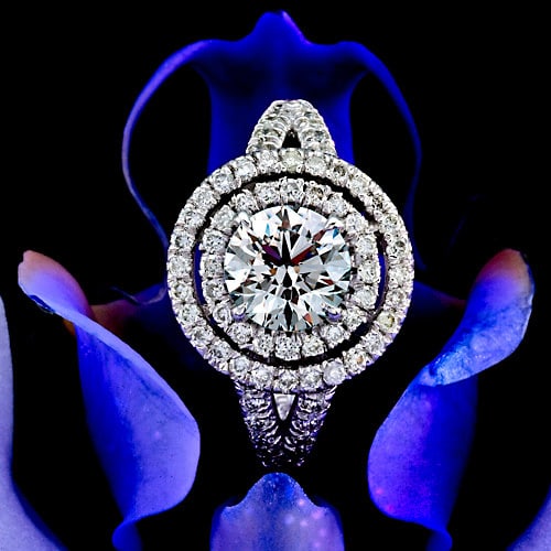 Certified 1.5 Carat Round Cut D VVS1 Lab Grown Diamond Engagement Ring 14KT Solid White Gold (1 of 3)
