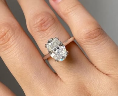 Certified 14KT Solid White Gold 2.50 Carat Lab-Grown Diamond Engagement Ring ? D Color VVS1 (1 of 3)