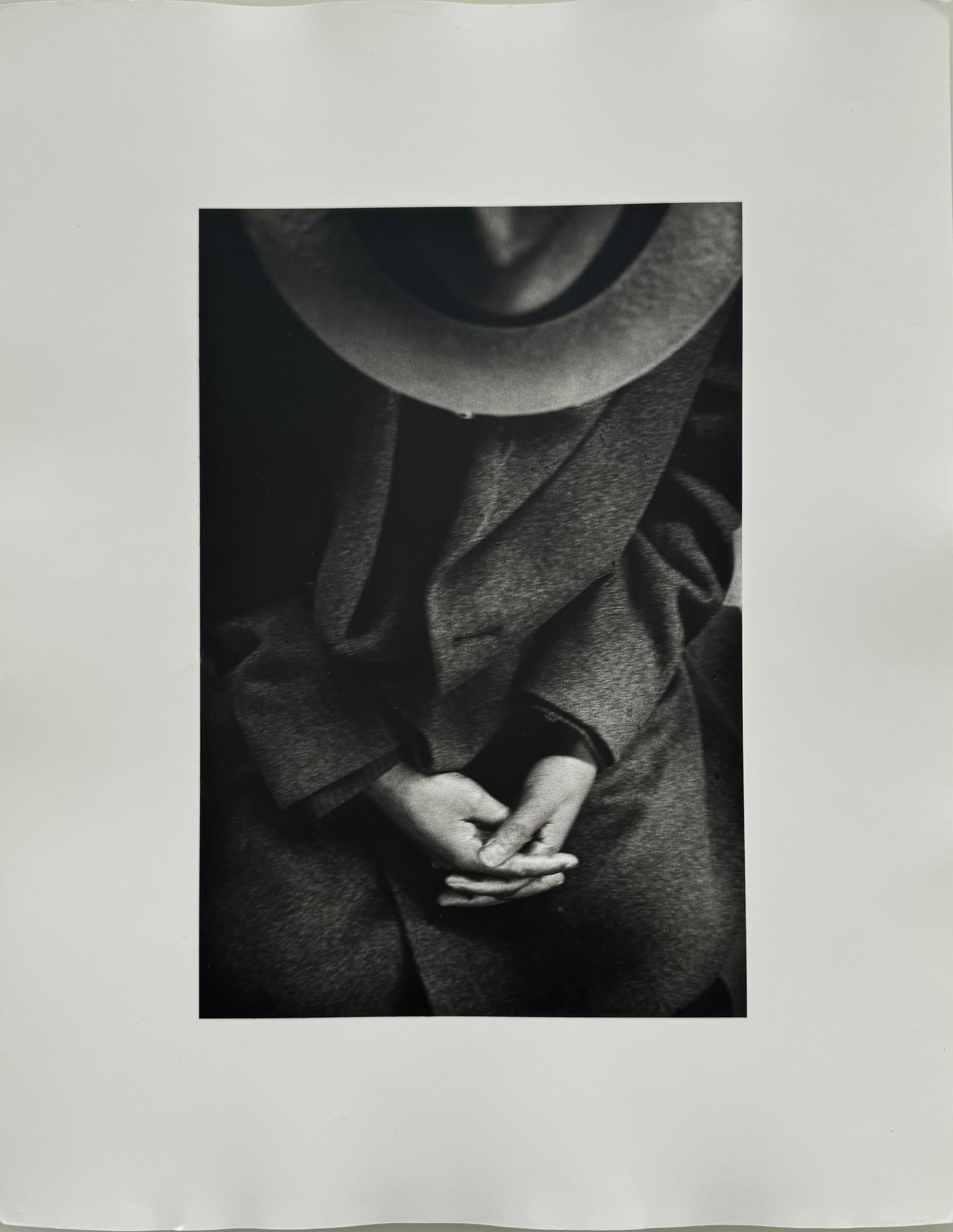 Luis Mallo, b. Cuba, "Passengers B #4", 1994: Silver Gelatin photograph, 14 x 11 inches, image size 9 x 6 inches. Cuban Artist Luis Mallo’s “Passengers” is a photographic series known for its meditative and abstract approach to portrait