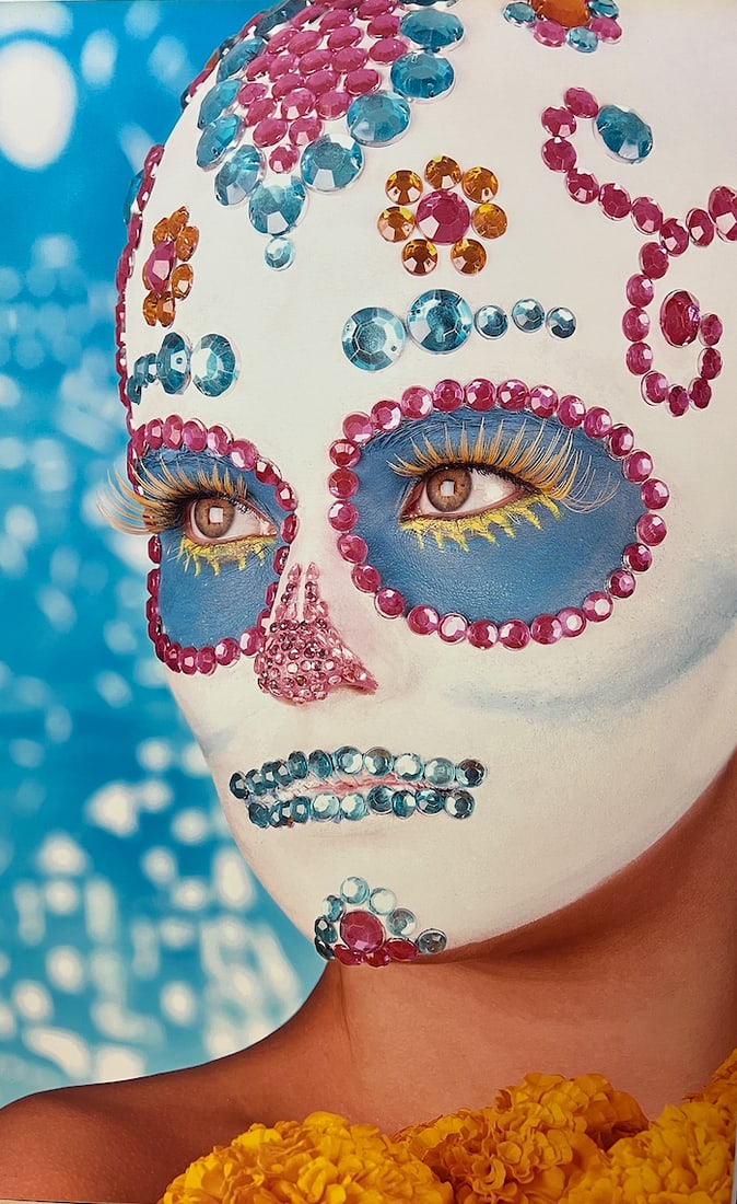 Tato Cid, b. Mexico, "Catrina" 2013: Digital photo mounted on wood, 24 x 16 in. Mexican Art Vision 2013 Nina Torres Fine Art MiamiTato Cid is a Uruguayan visual artist whose work reflects the expressive vitality and conceptual diversity
